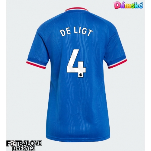 Manchester United Matthijs de Ligt #4 Dámské Venkovní Dres 2026-27 Krátký Rukáv Manchester United Matthijs de Ligt #4 Dámské Venkovní Dres 2026-27 Krátký Rukáv